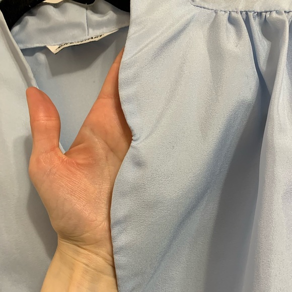 Vintage powder blue 80’s blouse - Picture 5 of 5